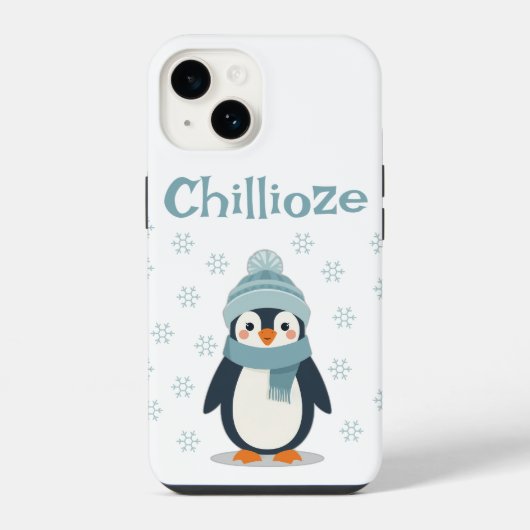 かわいいペンギン電話ケース – Chilliozeかわいい冬 iPhoneケース (裏面)