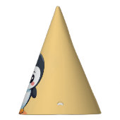 かわいいペンギン顔サファリ動物園の氷の誕生日パーティー パーティーハット (右)