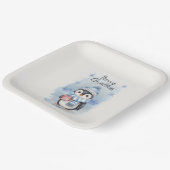 かわいいペンギン2 ペーパープレート (傾斜あり)