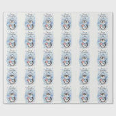 「かわいいペンギン2」 ラッピングペーパー (フラット)