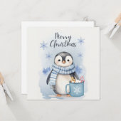 "かわいいペンギン3" カード (正面/裏面インサイチュ)