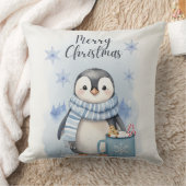 「かわいいペンギン3」 クッション (ブランケット)