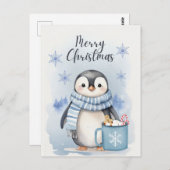 「かわいいペンギン3」 ポストカード (正面/裏面)