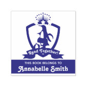 かわいいペンギン この本は〇〇のもの 本のしるし セルフインキングスタンプ (デザイン)