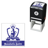 かわいいペンギン この本は〇〇のもの 本のプレート セルフインキングスタンプ (インサイチュ)