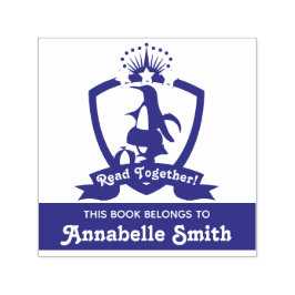 かわいいペンギン この本は〇〇のもの 本のプレート セルフインキングスタンプ