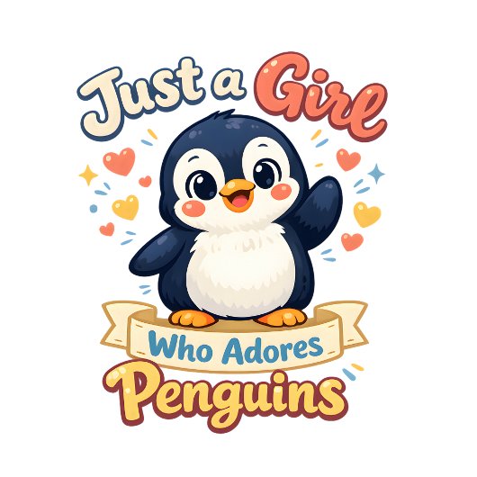  かわいいペンギン ただのペンギン好き女子 Tシャツ