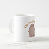 かわいいペンギン もふもふでかわいい コーヒーマグカップ (正面左)