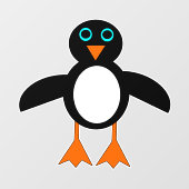 かわいいペンギン ウィンドウサイン (シート)