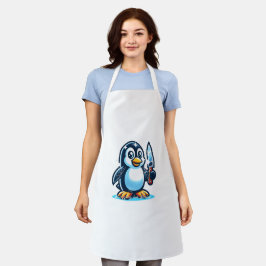 かわいいペンギン エプロン