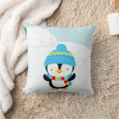 かわいいペンギン クッション (ブランケット)