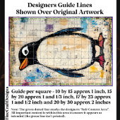 かわいいペンギン、グレンギー紙コラージュDJ1Lデコページ 薄葉紙