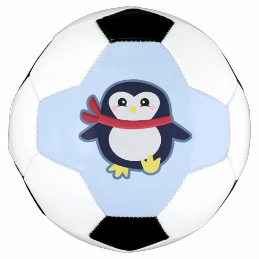 かわいいペンギン サッカーボール (正面)