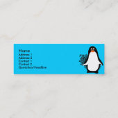 かわいいペンギン スキニー名刺 (裏面)