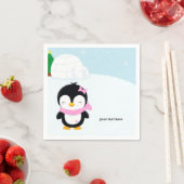 かわいいペンギン スタンダードカクテルナプキン (インサイチュ)