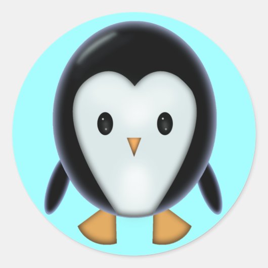 かわいいペンギン ステッカー (正面)