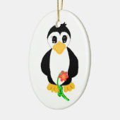 かわいいペンギン セラミックオーナメント (左)