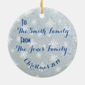 かわいいペンギン セラミックオーナメント (裏面)