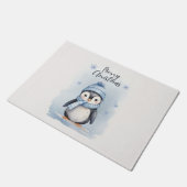 「かわいいペンギン」 ドアマット (アングル)