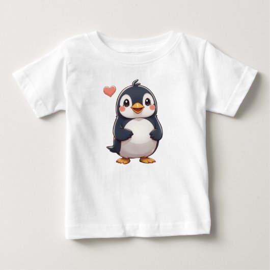 かわいいペンギン ベビーTシャツ (正面)
