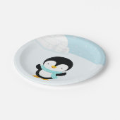 かわいいペンギン ペーパープレート (アングル)