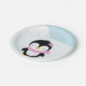 かわいいペンギン ペーパープレート (アングル)