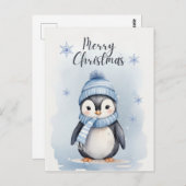 「かわいいペンギン」 ポストカード (正面/裏面)