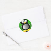 かわいいペンギン ラウンドシール (封筒)