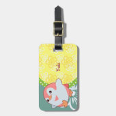 かわいいペンギン ラゲッジタグ (正面縦)