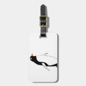 かわいいペンギン ラゲッジタグ (正面縦)