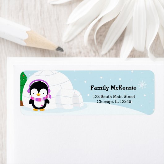 かわいいペンギン ラベル (インサイチュ)