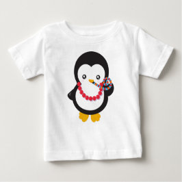 かわいいペンギン、リトルペンギン、パーティー笛 ベビーTシャツ