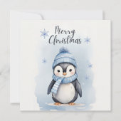 かわいいペンギン 招待状 (正面)