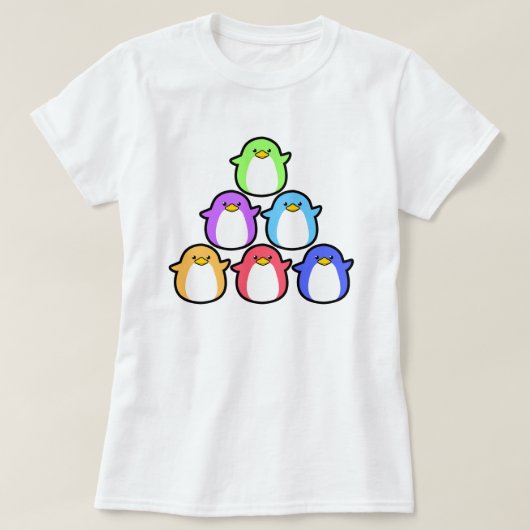 かわいいペンギン Tシャツ (デザイン正面)