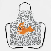 かわいいペンブロークウェルシュコーギー エプロン (正面)