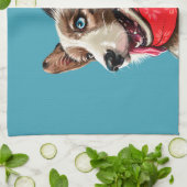 かわいいペンブロークウェルシュコーギー キッチンタオル (折り畳み)