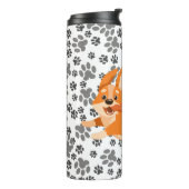 かわいいペンブロークウェルシュコーギー タンブラー (回転左)