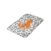 かわいいペンブロークウェルシュコーギー バスマット (アングル)