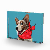 かわいいペンブロークウェルシュコーギー フォトブロック (右)