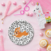 かわいいペンブロークウェルシュコーギー ペーパープレート (パーティー)