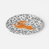 かわいいペンブロークウェルシュコーギー ペーパープレート (アングル)