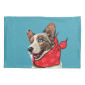 かわいいペンブロークウェルシュコーギー 枕カバー (裏面)