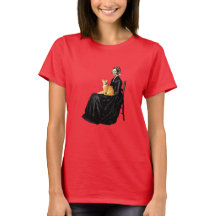 かわいいホイストラーズ・マザーのオレンジタビー 女性用Tシャツ