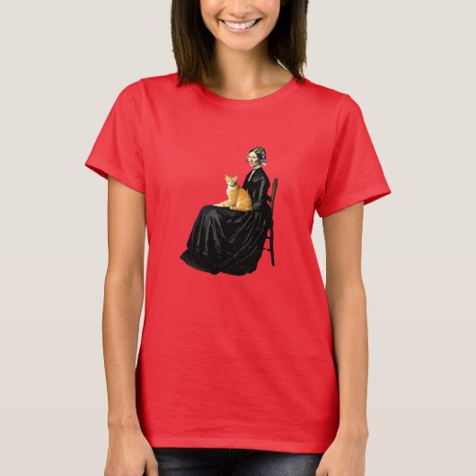 かわいいホイストラーズ・マザーのオレンジタビー 女性用Tシャツ Tシャツ (正面)