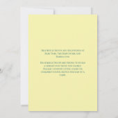 かわいいホエールベビーシャワーかわいい招待状 招待状 (裏面)