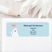 かわいいホッキョクグマがペソナイロ ラベル (インサイチュ)