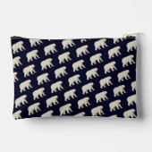 かわいいホッキョクグマとノーザンライト アクセサリーポーチ (裏面)