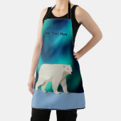 かわいいホッキョクグマとノーザンライト エプロン (インサイチュ)