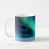 かわいいホッキョクグマとノーザンライト コーヒーマグカップ (左)