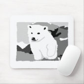 かわいいホッキョクグマのアートギフトとアクセサリー マウスパッド (マウス)